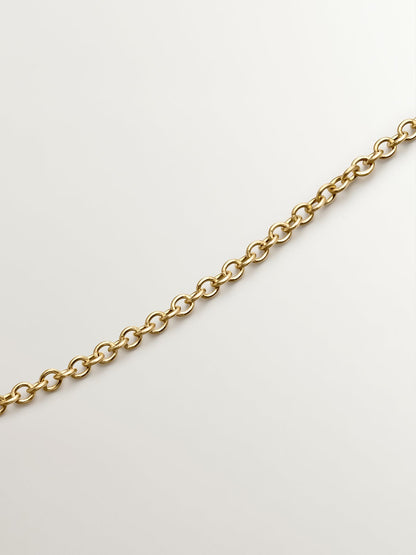 Colgante de oro amarillo de 9K con esmeralda y diamante