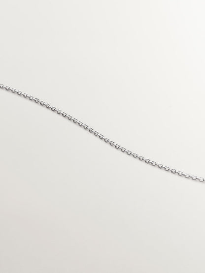 Colgante de oro blanco de 18K con estrella de diamantes