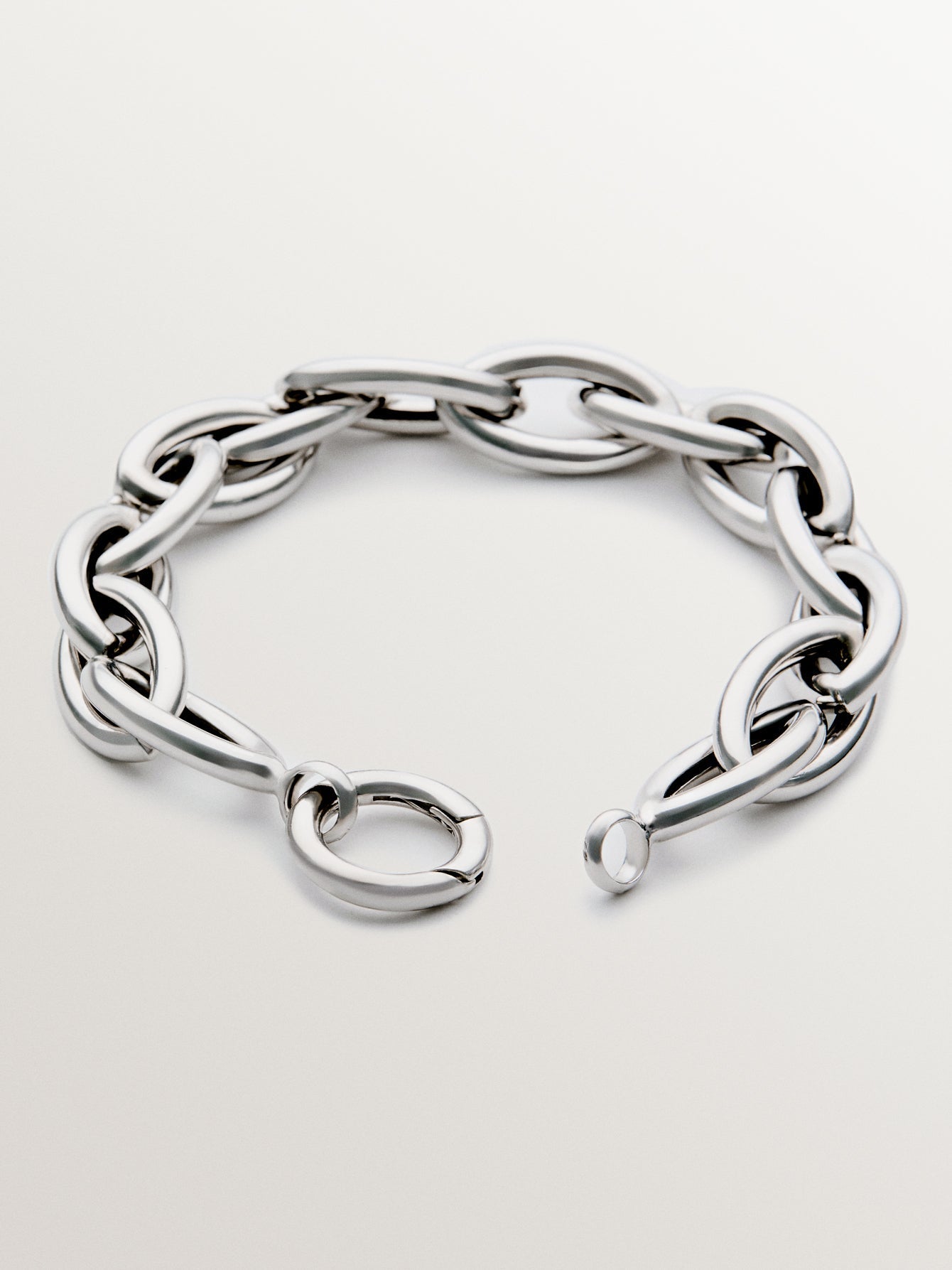 Pulsera de plata 925 de eslabones ovalados