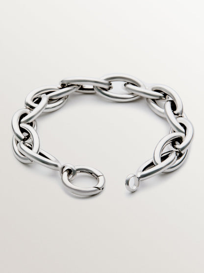 Pulsera de plata 925 de eslabones ovalados