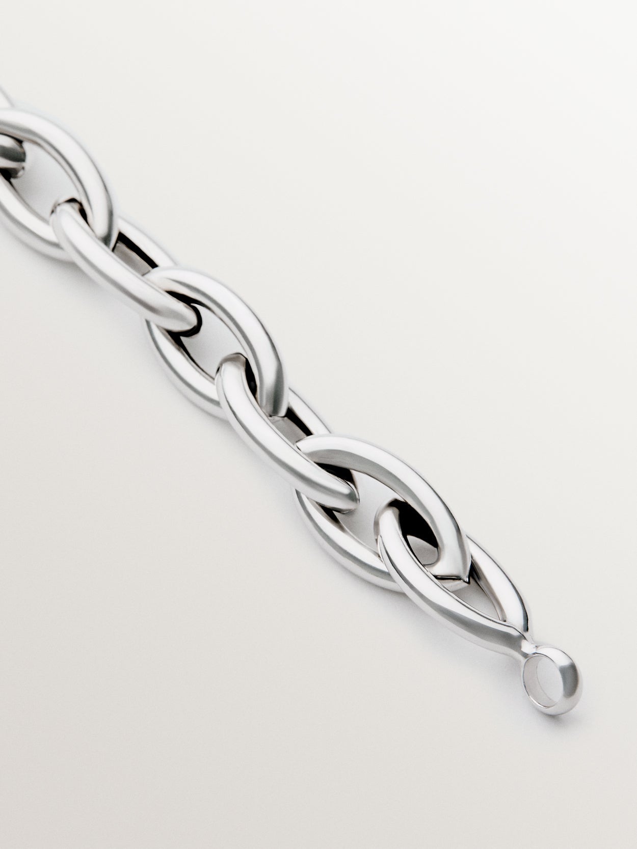 Pulsera de plata 925 de eslabones ovalados