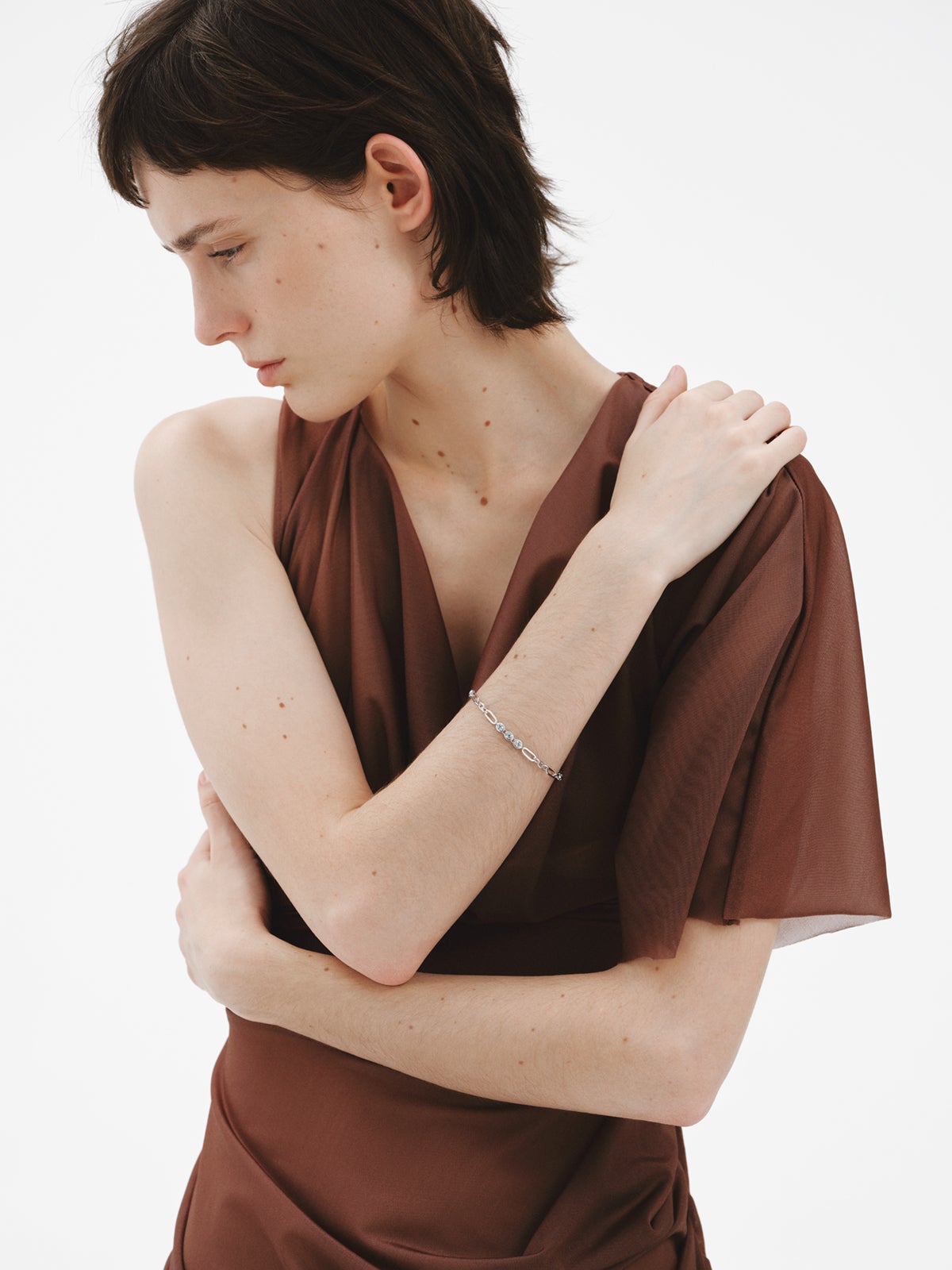 Pulsera de plata 925 con topacios azul sky