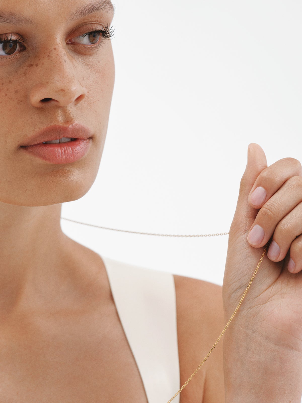 Cadena roló 80 cm de plata 925 bañada en oro de 18K