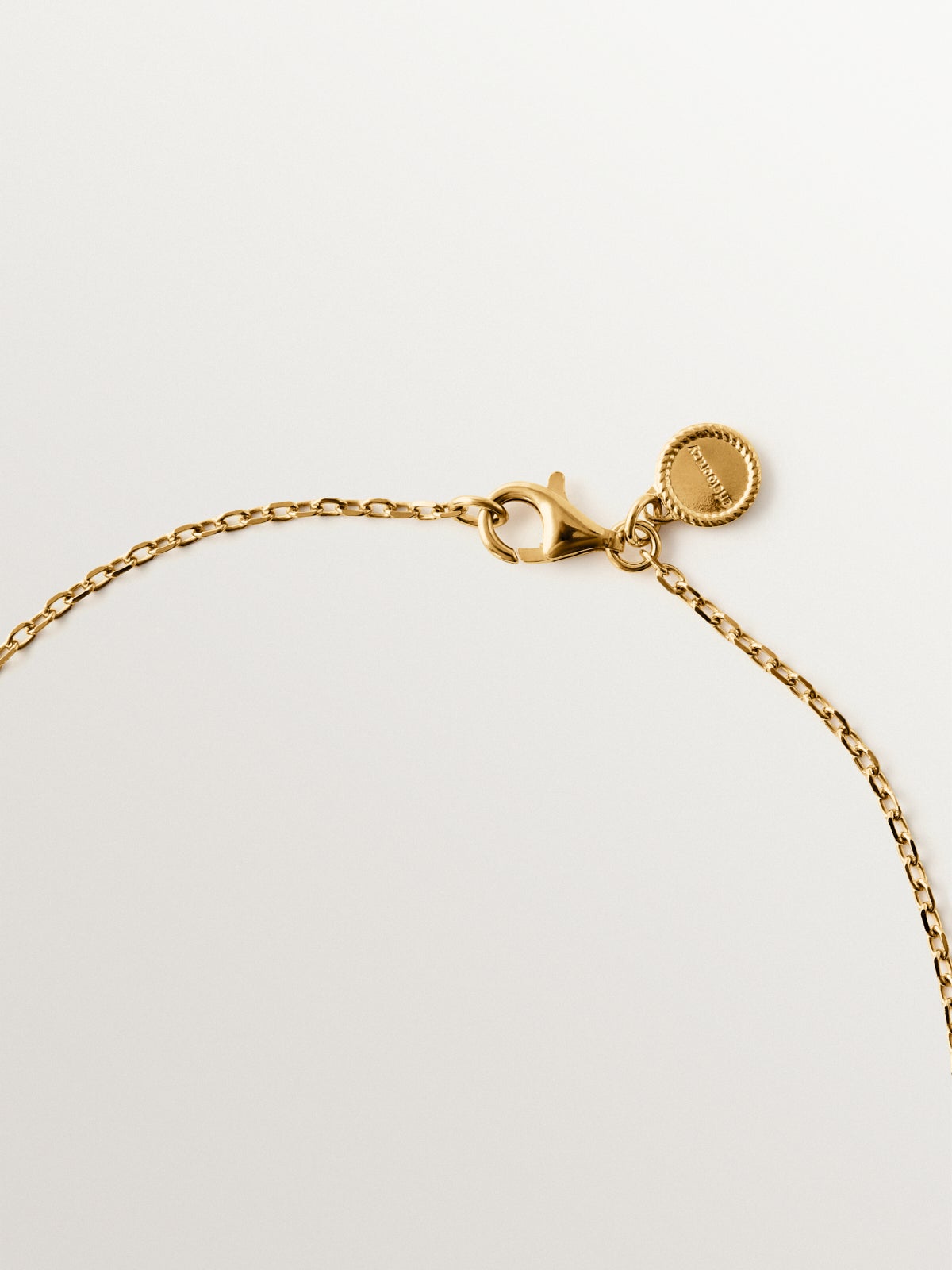 Cadena roló 80 cm de plata 925 bañada en oro de 18K