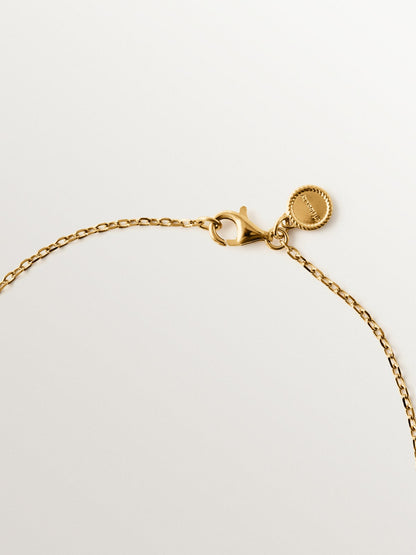 Cadena roló 80 cm de plata 925 bañada en oro de 18K