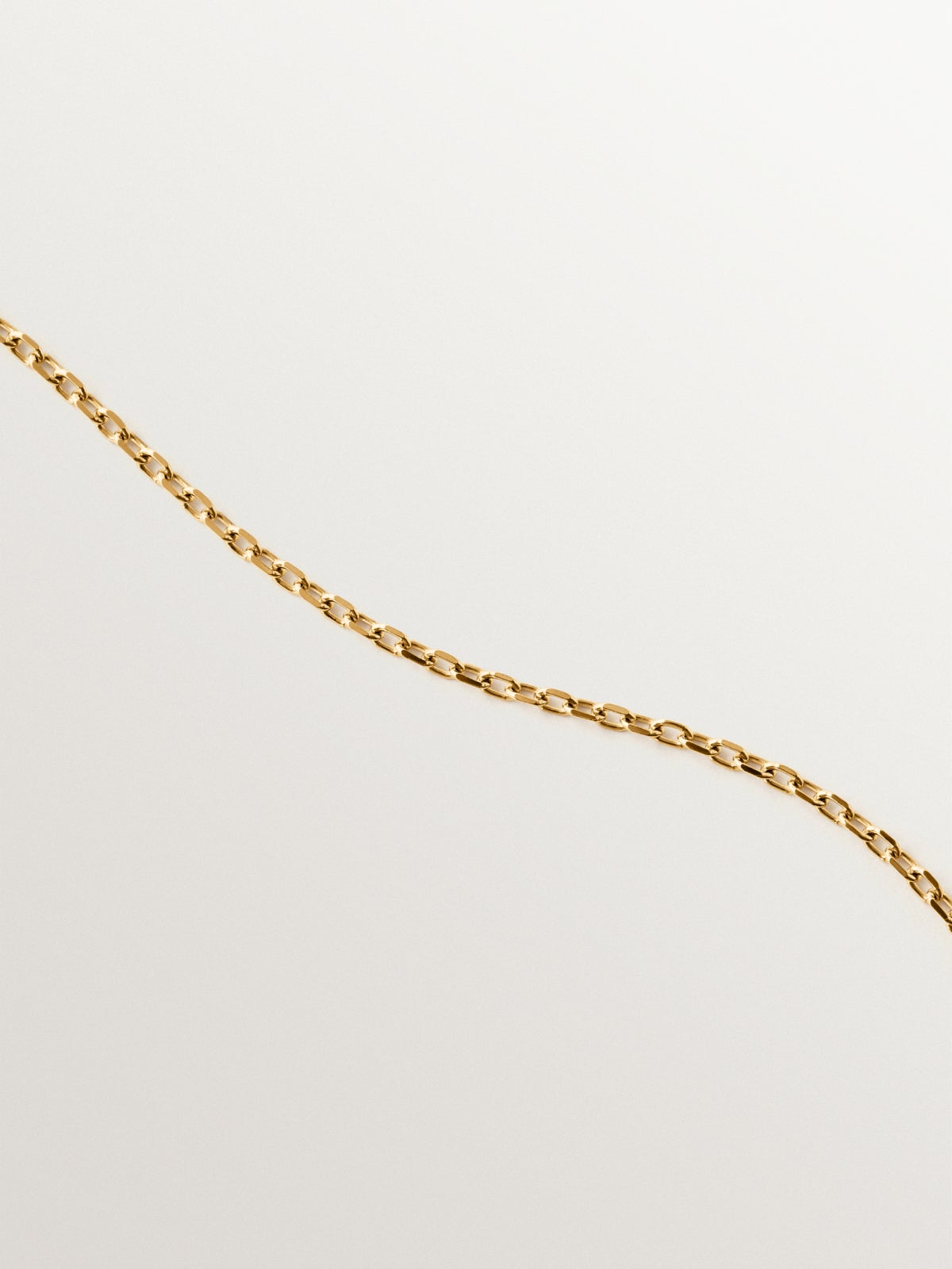 Cadena roló 80 cm de plata 925 bañada en oro de 18K