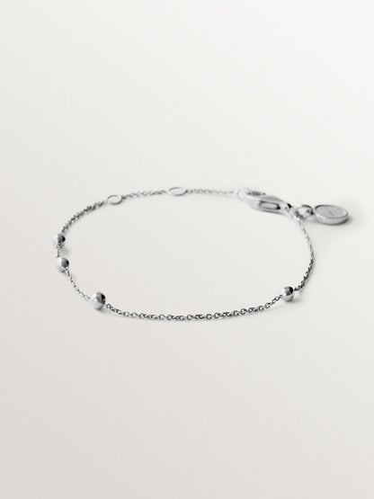 Pulsera de plata 925 con motivo de esferas