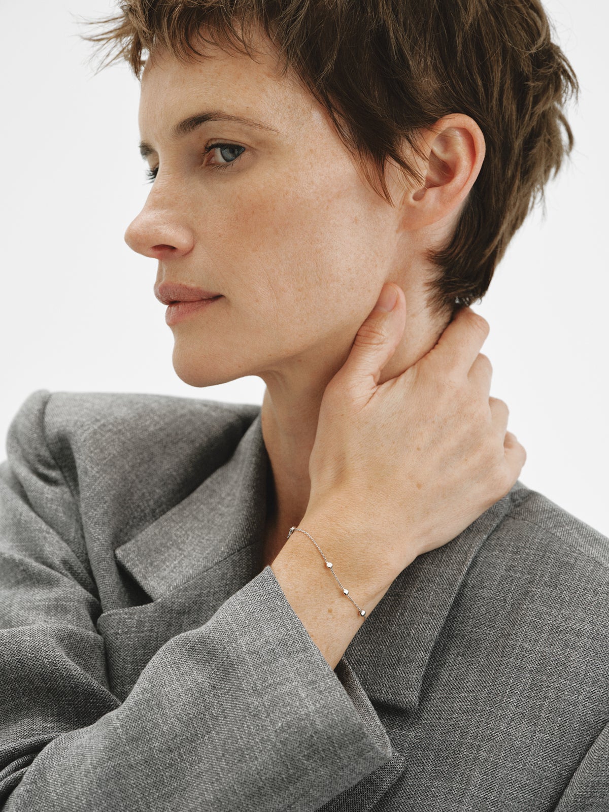 Pulsera de plata 925 con motivo de esferas