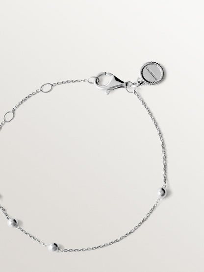 Pulsera de plata 925 con motivo de esferas