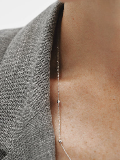 Colgante de plata 925 con esferas