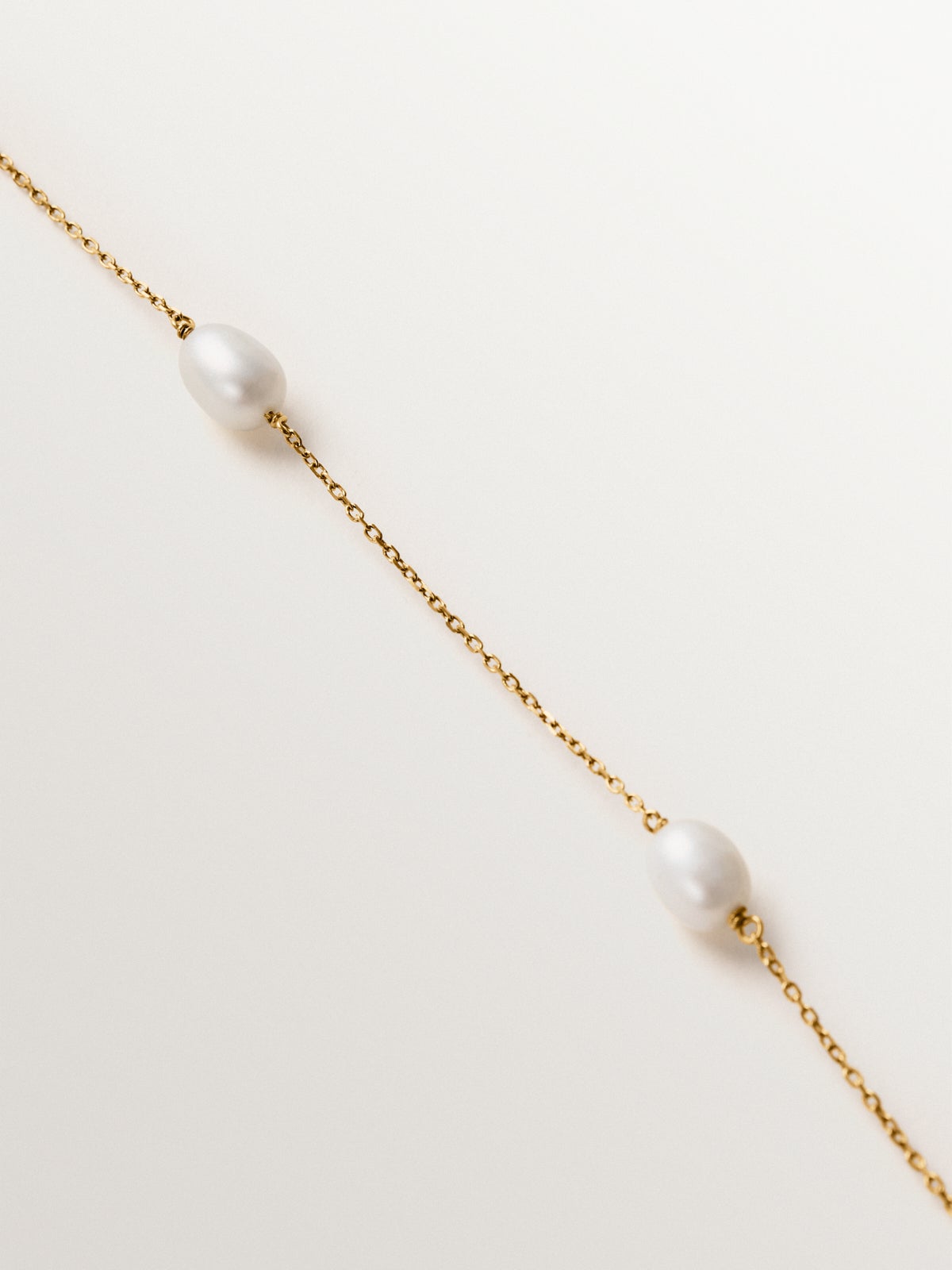 Colgante de plata 925 bañada en oro amarillo de 18K con perlas